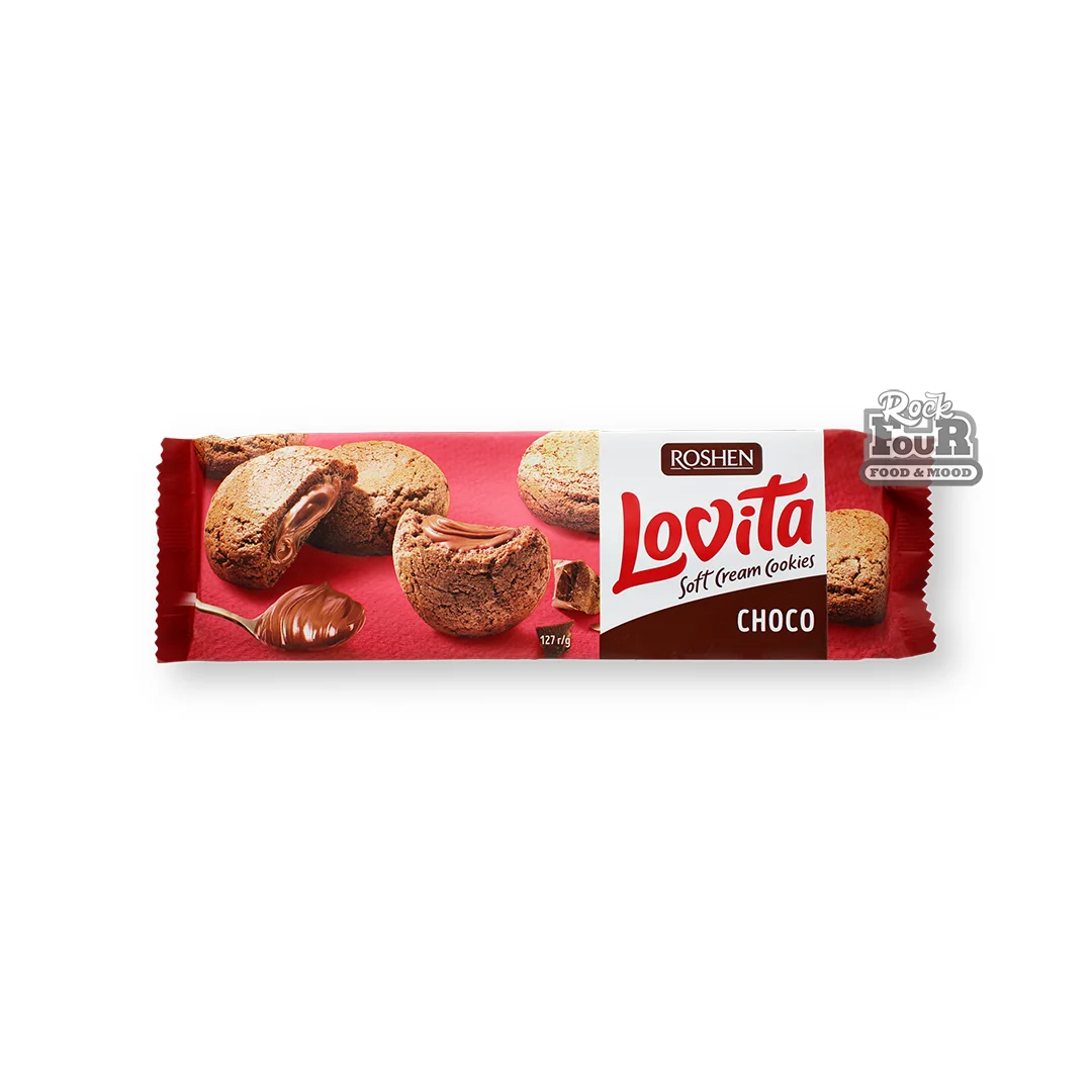 Թխվածքաբլիթ «Roshen Lovita» կակաո միջուկով 127գ